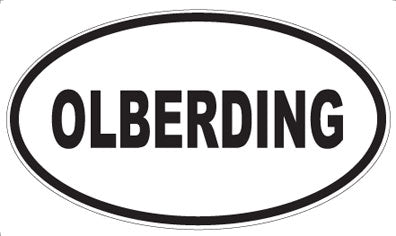 OLBERDING - Oval Sticker
