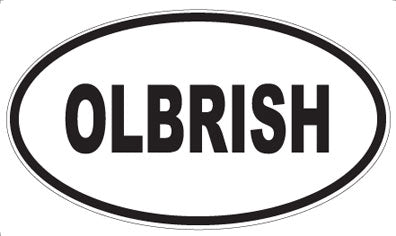 OLBRISH - Oval Sticker