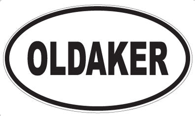 OLDAKER - Oval Magnet