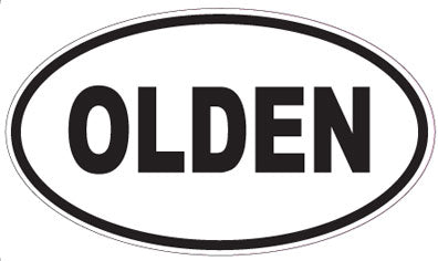 OLDEN - Oval Sticker