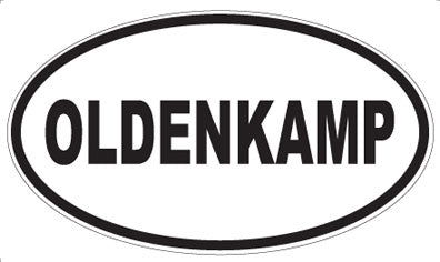 OLDENKAMP - Oval Sticker