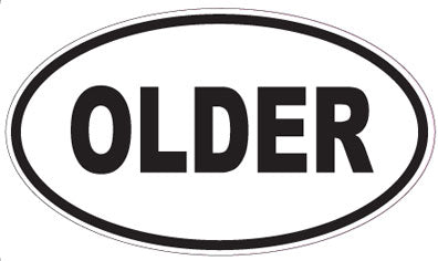 OLDER - Oval Sticker
