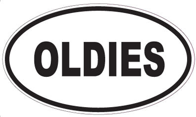 OLDIES - Oval Sticker