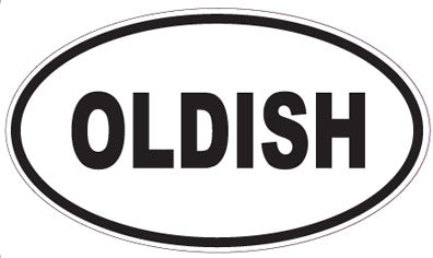 OLDISH - Oval Sticker