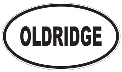OLDRIDGE - Oval Sticker