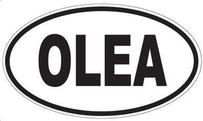 OLEA - Oval Sticker