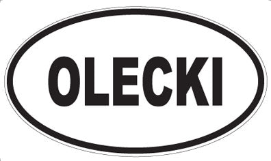 OLECKI - Oval Sticker