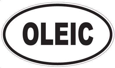 OLEIC - Oval Sticker
