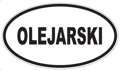 OLEJARSKI - Oval Magnet
