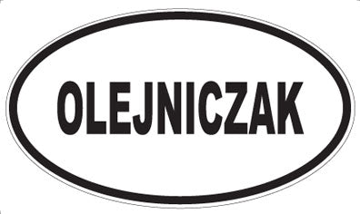OLEJNICZAK - Oval Magnet