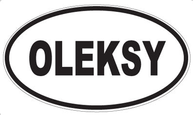 OLEKSY - Oval Magnet