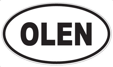 OLEN - Oval Sticker