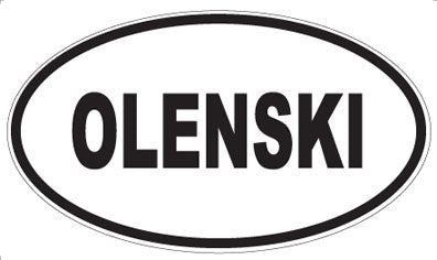 OLENSKI - Oval Sticker