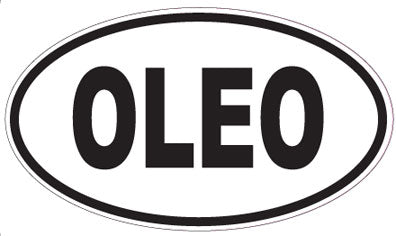OLEO - Oval Sticker