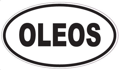 OLEOS - Oval Sticker