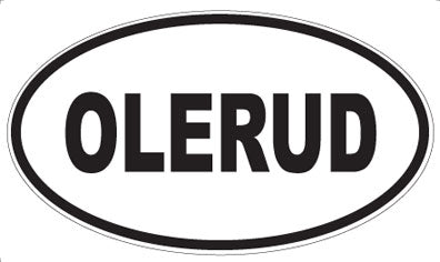 OLERUD - Oval Sticker