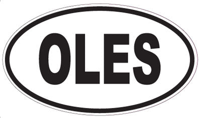OLES - Oval Sticker