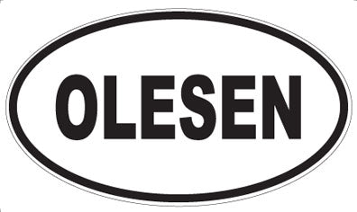 OLESEN - Oval Sticker