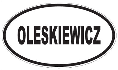 OLESKIEWICZ - Oval Magnet