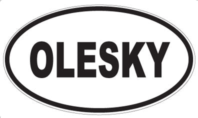 OLESKY - Oval Sticker