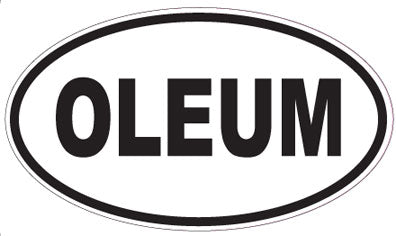 OLEUM - Oval Sticker