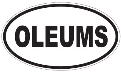 OLEUMS - Oval Sticker