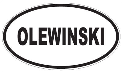OLEWINSKI - Oval Magnet