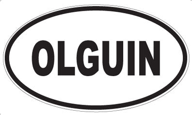 OLGUIN - Oval Magnet