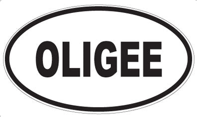 OLIGEE - Oval Sticker