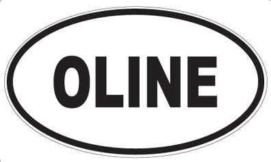 OLINE - Oval Sticker