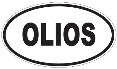 OLIOS - Oval Sticker