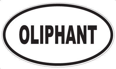 OLIPHANT - Oval Sticker