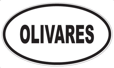 OLIVARES - Oval Sticker