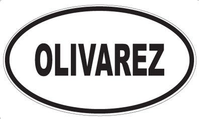 OLIVAREZ - Oval Magnet