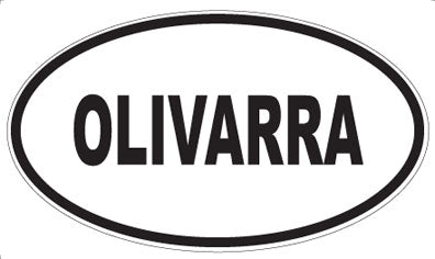 OLIVARRA - Oval Sticker