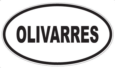 OLIVARRES - Oval Sticker
