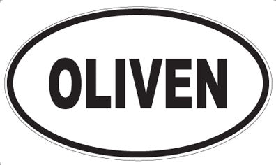 OLIVEN - Oval Sticker