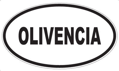 OLIVENCIA - Oval Sticker