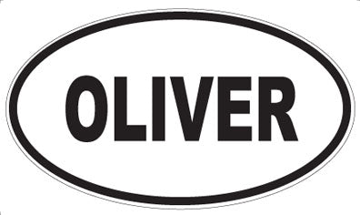 OLIVER - Oval Sticker