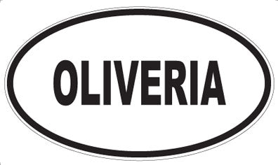 OLIVERIA - Oval Sticker