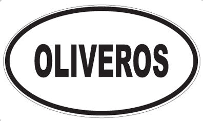 OLIVEROS - Oval Sticker