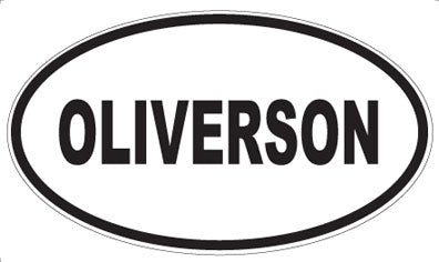 OLIVERSON - Oval Sticker