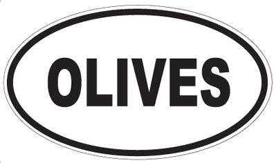 OLIVES - Oval Sticker