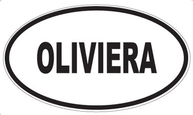 OLIVIERA - Oval Sticker
