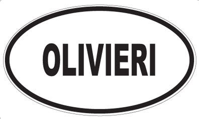 OLIVIERI - Oval Sticker