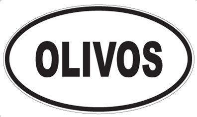 OLIVOS - Oval Sticker