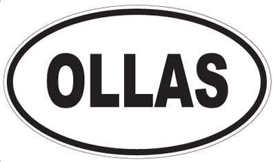 OLLAS - Oval Sticker