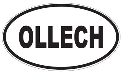 OLLECH - Oval Sticker