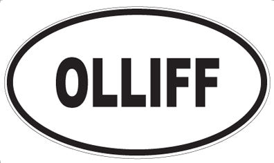 OLLIFF - Oval Sticker