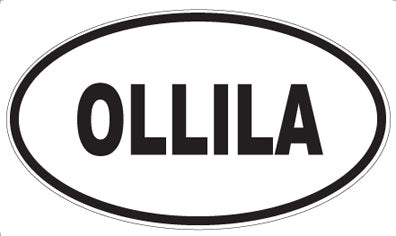 OLLILA - Oval Sticker